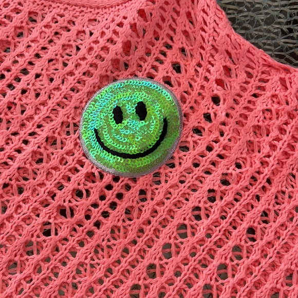 Judith March Neon Pink Crochet Top - Picture 8 of 14